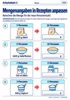 Vorschau - Arbeitsblätter - Mengenangaben in Rezepten anpassen - Seite 3