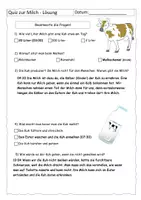 Vorschau - Arbeitsblätter - Quiz zur Milch-Reportage mit Lösung - Seite 2