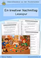 Vorschau - Arbeitsblätter - Lesespur für den Herbst (differenziert, Leseverständnis) - Deckblatt
