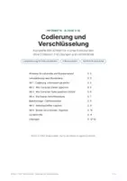 Vorschau - Stundenentwürfe - Hinweise zur Reihe: Codierung und Verschlüsselung - Seite 1