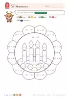 Vorschau - Mal- und Bastelvorlagen - Mathe-Adventskalender Klasse 2 – Zahlenraum 100 - Seite 3
