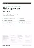 Vorschau - Stundenentwürfe - Philosophieren lernen Unterrichtsreihe Ethik Klasse 5/6 Gymnasium – Philosophie: 6 Stunden, 3 Niveaus, mit Lösungen - Seite 1