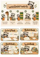 Voorbeeld - kaartjes voor de organisatie van de kieskast - Voorblad