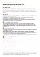 Vorschau - Stundenentwürfe - Menschenwürde Unterrichtsreihe Ethik Klasse 9/10 Gymnasium – Philosophie: 6 Stunden, 3 Niveaus, mit Lösungen - Seite 2