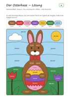 Vorschau - Arbeitsblätter - Ostern Rechenmalblätter Klasse 4 – Mathe bis 1 Million, Mal und Geteilt mit Stufenzahlen | Osterhase, Osternest, Küken, Blumen, mit Lösungen - Seite 3