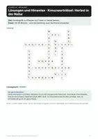 Vorschau - Mal- und Bastelvorlagen - Kreuzworträtsel Herbst: NaWi Klasse 5–6 - Seite 2