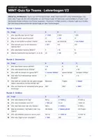 Vorschau - Arbeitsblätter - MINT-Quiz für Teams: 30 Fragen Kl. 5–6 - Seite 1
