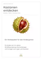 Vorschau - Arbeitsblätter - 🌳Kastanien entdecken – Herbst im Kindergarten | Spiele, Legevorlagen & Differenzierung für 2–6 Jahre - Seite 1