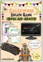 Vorschau - Arbeitsblätter - Halloween Escape Game - Hidden and Haunted - Deckblatt