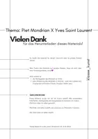 Vorschau - Arbeitsblätter - Piet Mondrian X Yves Saint Laurent * Modekollektion entwerfen mit Ankleidepuppe - Seite 1