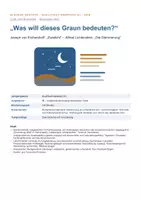 Vorschau - Arbeitsblätter - Klausur Gedichtvergleich Q1: Eichendorff „Zwielicht“ und Lichtenstein „Die Dämmerung“ – Romantik und Expressionismus - Seite 1