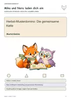 Vorschau - Spiele - Herbst-Musterdomino: Die gemeinsame Kette - Deckblatt