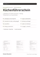Vorschau - Arbeitsblätter - Küchenführerschein Klasse 5–7 – Schulküche Hauswirtschaft: 7 Stationen, Prüfung, Führerschein | Ernährung und Soziales mit Lösungen - Deckblatt