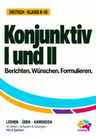Vorschau - Stundenentwürfe - Grammatik für klare Formulierungen | 4 Lernhefte zu Pronomen, Kasus, Nebensätzen und Konjunktiv - Deckblatt