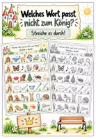 Vorschau - Arbeitsblätter - Welches Wort passt nicht zum König? - Deckblatt
