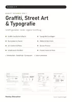 Vorschau - Stundenentwürfe - Graffiti im Kunstunterricht Klasse 6–9 – Street Art, Typografie, eigener Schriftzug | Arbeitsheft mit Lösungen - Seite 1