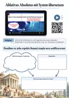 Vorschau - Arbeitsblätter - Ablativus Absolutus mit System übersetzen - AB mit Lernvideo - Seite 1