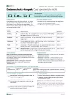 Vorschau - Stundenentwürfe - Datenschutz-Ampel: Das verrate ich nicht | Persönliche Daten sortieren, sicheres Profil anlegen | Klasse 3–4 | Sachunterricht | MKR 1.4 - Seite 2