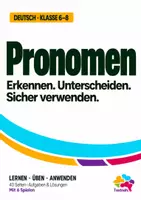 Vorschau - Stationenlernen - Pronomen | Erkennen, unterscheiden und sicher verwenden | Klasse 6–8 - Deckblatt