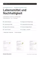 Vorschau - Arbeitsblätter - Lebensmittel und Nachhaltigkeit Klasse 7–10 – saisonal, regional, Verpackung, Lebensmittelverschwendung | Hauswirtschaft mit Lösungen - Seite 1