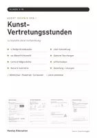 Vorschau - Stundenentwürfe - Vertretungsstunden Kunst Klasse 5–10 – 10 Stunden ohne Vorbereitung | Arbeitsblätter mit Lösungen - Seite 1