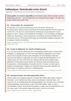 Vorschau - Stundenentwürfe - Demokratie: Gefährdungen und Partizipation – 3 Stunden (Wirtschaft-Politik, Kl. 9/10) - Seite 1
