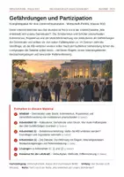 Vorschau - Stundenentwürfe - Demokratie: Gefährdungen und Partizipation – 3 Stunden (Wirtschaft-Politik, Kl. 9/10) - Deckblatt