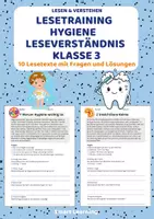Vorschau - Stundenentwürfe - Leseverständnis Hygiene – Klasse 3 | 10 Lesetexte - Deckblatt