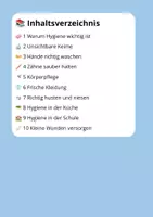 Vorschau - Stundenentwürfe - Leseverständnis Hygiene – Klasse 3 | 10 Lesetexte - Seite 1