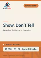 Vorschau - Stundenentwürfe - Show, Don’t Tell | Englisch Sek I | Anschaulich und wirkungsvoll schreiben | 90 Min - Deckblatt