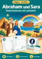 Vorschau - Arbeitsblätter - Abraham und Sara, Religion Klasse 2 - Deckblatt