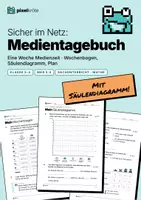 Vorschau - Unterrichtsreihen - Mein Medientagebuch: Meine Woche mit Medien | Wochenbogen, Säulendiagramm, Medien-Plan | Klasse 3–4 | Sachunterricht, Mathematik | MKR 5.4 - Deckblatt