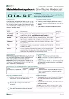 Vorschau - Unterrichtsreihen - Mein Medientagebuch: Meine Woche mit Medien | Wochenbogen, Säulendiagramm, Medien-Plan | Klasse 3–4 | Sachunterricht, Mathematik | MKR 5.4 - Seite 2