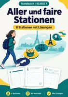 Vorschau - Arbeitsblätter - Aller faire, Stationenlernen-Set Französisch, Klasse 6-7 - Seite 1