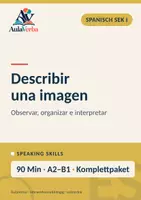 Vorschau - Stundenentwürfe - Describir una imagen | Spanisch Klasse 10 | Bildbeschreibung & vorsichtige Deutung | 90 Min - Deckblatt