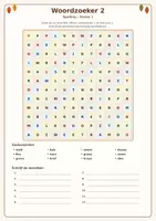 Voorbeeld - woordzoekers spelling tweede leerjaar thema 1 - Pagina 2