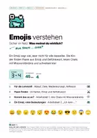 Vorschau - Stundenentwürfe - Emojis verstehen: Was meinst du wirklich? | Paare finden, Chats ohne Missverständnis | Klasse 3–4 | Deutsch | MKR 3.1, 3.2 - Seite 1