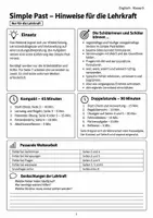 Vorschau - Arbeitsblätter - Simple Past Übungen Test Klasse 6 - Seite 1