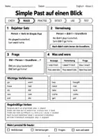 Vorschau - Arbeitsblätter - Simple Past Übungen Test Klasse 6 - Seite 3