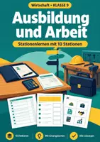 Vorschau - Arbeitsblätter - Ausbildungswege Wirtschaft, Klasse 9 - Deckblatt