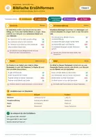 Vorschau - Arbeitsblätter - Biblische Erzählformen Religion Klasse 5 - Seite 1