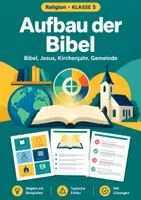Vorschau - Arbeitsblätter - Aufbau der Bibel, Religion, Klasse 5 - Deckblatt