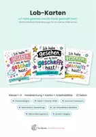 Vorschau - Fördermaterial/Inklusion - Wertschätzungskarten für Kinder | Lobkarten - Deckblatt