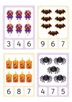 Vorschau - Fördermaterial/Inklusion - Halloween Zahlen 1–10 | Mengen zählen | Mathe Kia, Vorschule & 1. Klasse | Halloween Klammerkarten Zahlen 1–10 | Zählen & Mengen erfassen - Seite 2