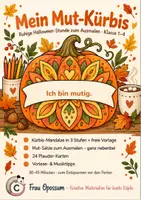 Vorschau - Stundenentwürfe - Mein Mut-Kürbis – Kürbis-Mandalas mit Mut-Sätzen - Deckblatt