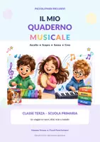 anteprima - Materiale di supporto/inclusione - IL MIO QUADERNO MUSICALE – CLASSE TERZA - Pagina di copertina