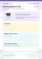 anteprima - Materiale di supporto/inclusione - IL MIO QUADERNO MUSICALE – CLASSE TERZA - Pagina 1