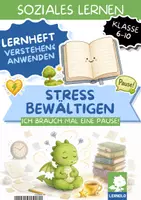 Vorschau - Unterrichtsreihen - Stress in der Schule bewältigen Arbeitsblätter Klasse 6 7 8 9 10 | Stress-Signale, Atemübung, Anti-Stress-Plan | Gesundheit & Soziales Lernen - Deckblatt