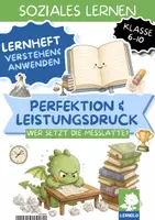 Vorschau - Unterrichtsreihen - Perfektionismus & Leistungsdruck Arbeitsblätter Klasse 6 7 8 9 10 | Gut genug, Fehler, Selbstmitgefühl | Druck in der Schule besprechen - Deckblatt