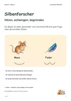 Vorschau - Arbeitsblätter - Silben hören und schwingen: Entdecken & Üben - Deckblatt